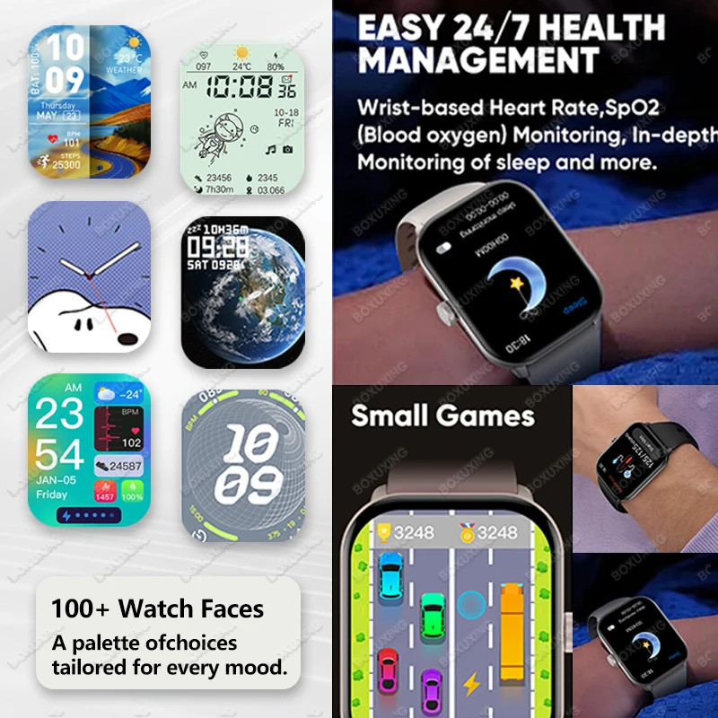 2026GPS Track Smart Watch 2.01-Inch Ultra HD AMOLED Screen IP68 Waterproof Sport