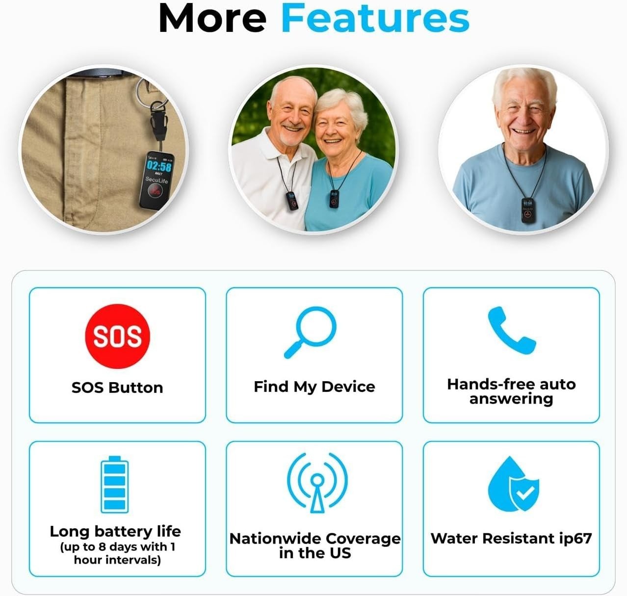 Medical Alert Pendant for Seniors — Alerts Go Direct to Family, No Call Cente…