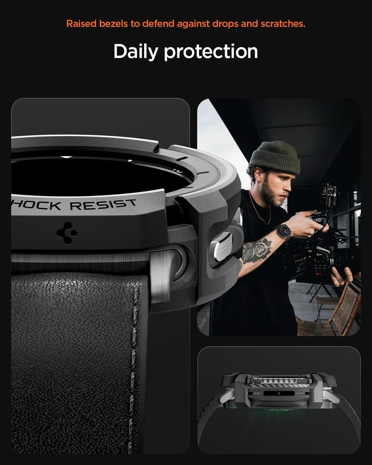 Rugged Armor Samsung Galaxy Watch 8 Classic 46mm Matte Black