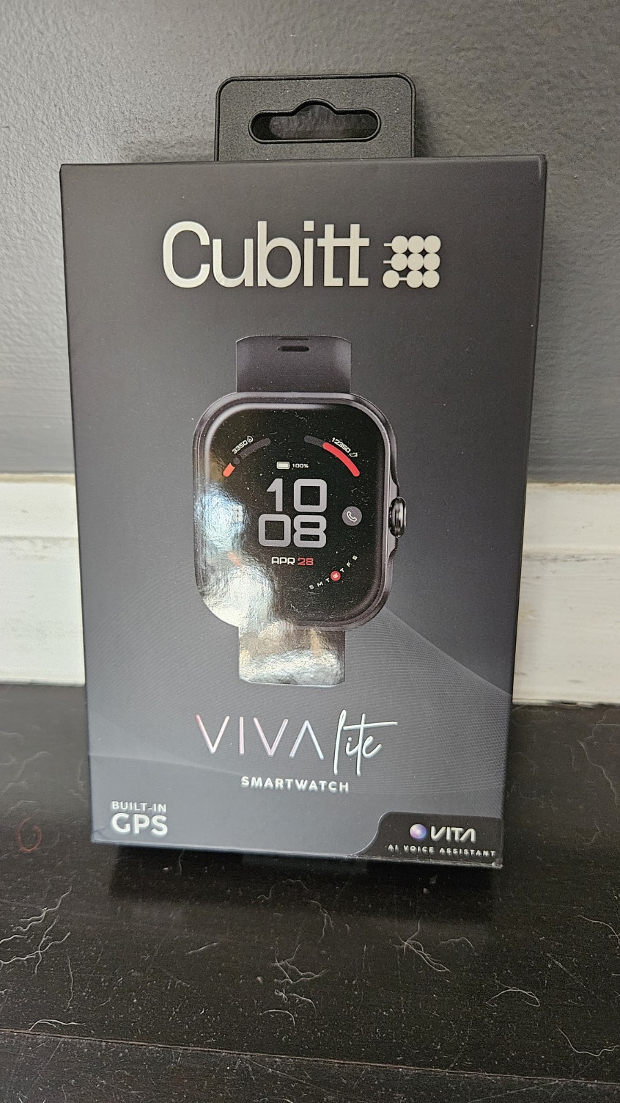 Cubitt Viva Lite Smartwatch, 1.85” AMOLED, Built-In GPS, Bluetooth Calls, Black