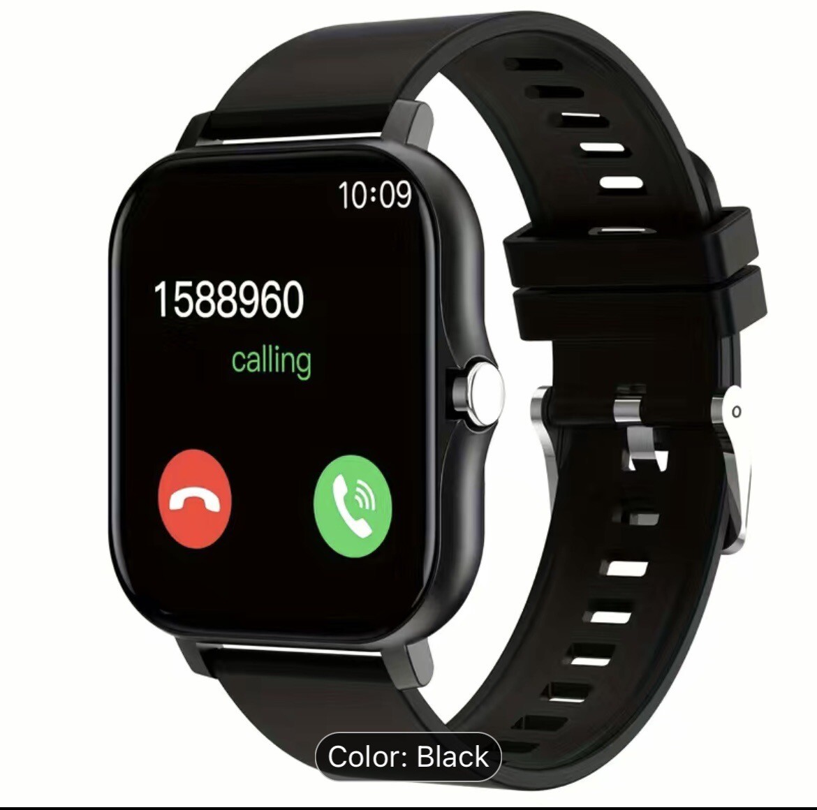 Smart Watch with Wireless Calling, Sport Mode Fitness Monitoring, Unisex (Black)
