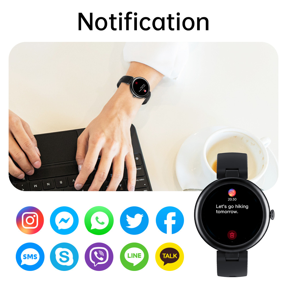 Waterproof Smart Watch for Men Women Compatible with iPhone/Android Phones