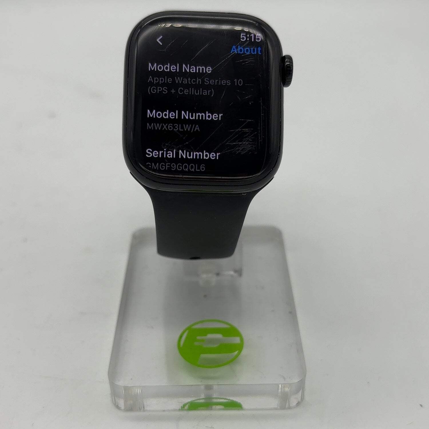GPS Only Apple Watch Series 10 42MM Jet Black Aluminum Black Sport Band
