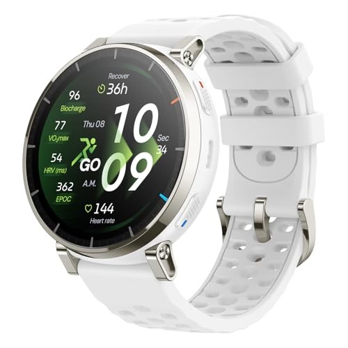 Amazfit Active 3 Premium 45mm Smartwatch Hybrid Training Aero White