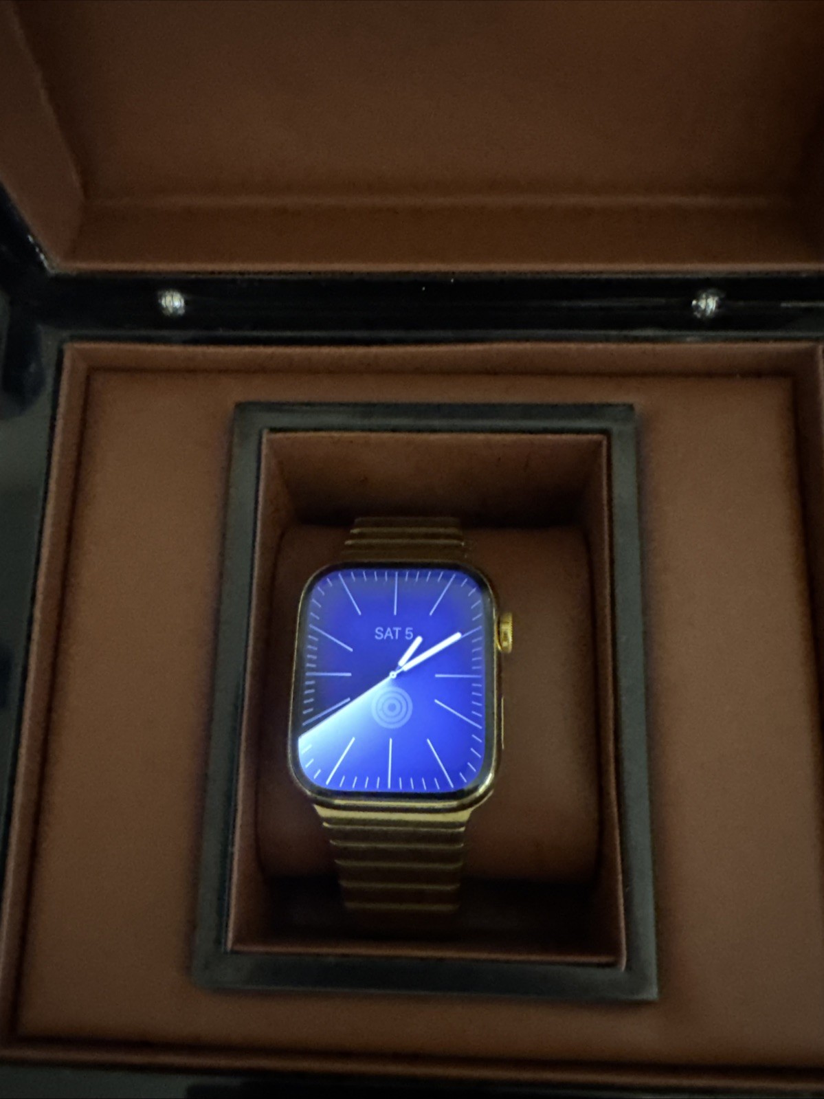 24K Gold Plated 45MM Apple Watch SERIES 7 Stainless Steel Link GPS LTE O2 CUSTOM