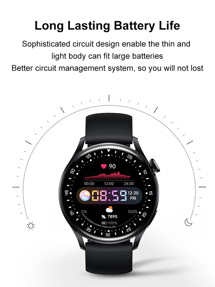 Men Smart Watch Business Smartwatch Fitness Tracker Pedometer Sleep Monitor