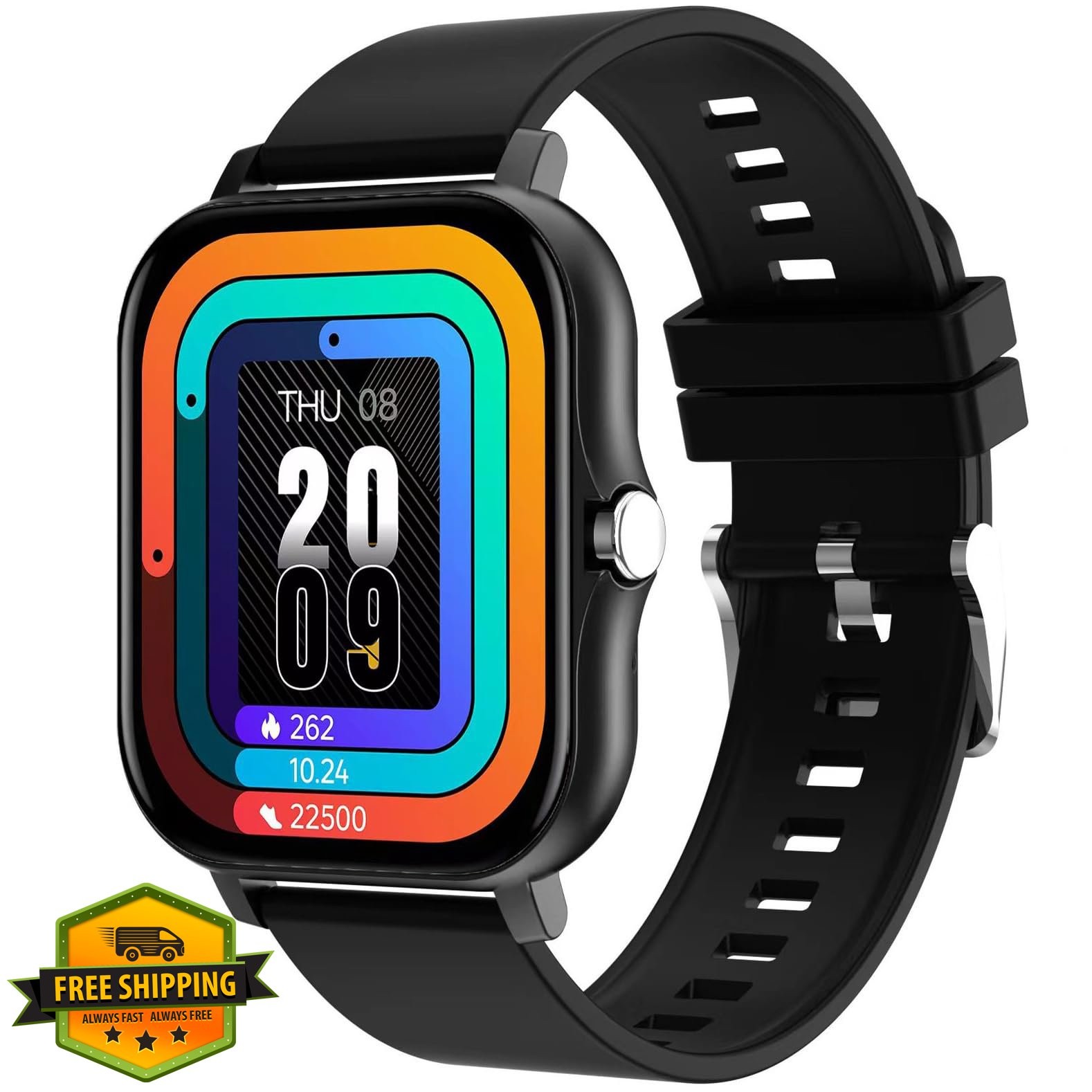 PASOY Smart Watch for Android and iOS Phones 1.83″ Touchscreen Call Watch Fit…