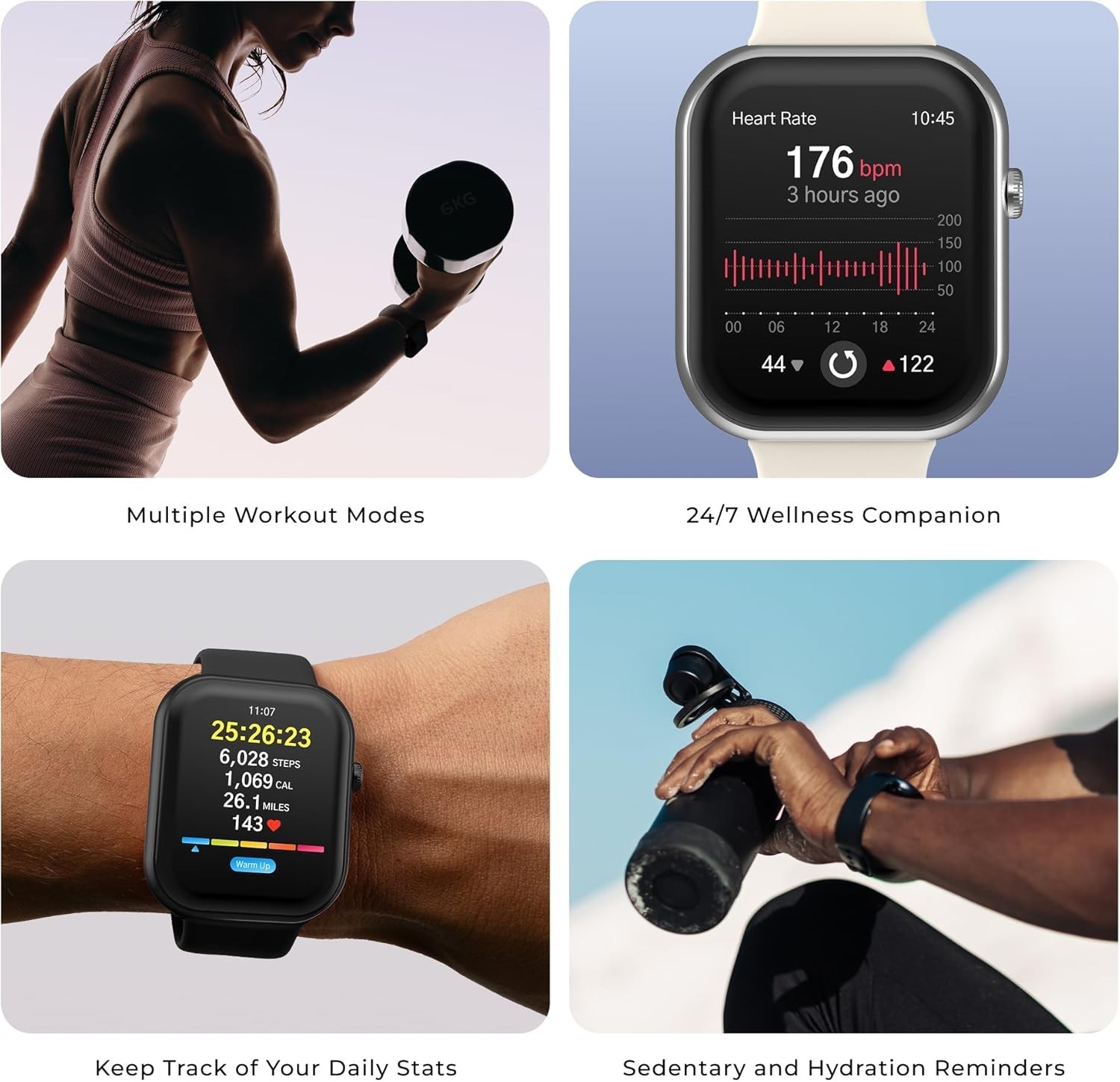 NEW iTouch AIR 5 Smartwatch-1.85″ AMOLED Display, BT Calling, 100+ Sports Modes