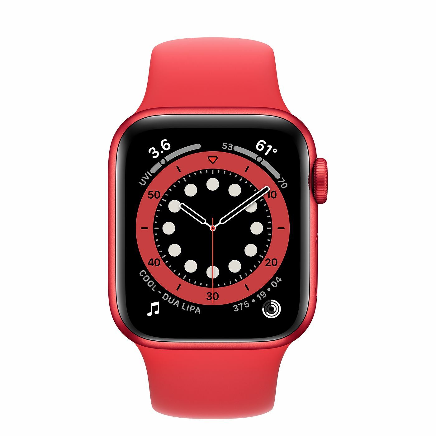 Apple Watch Series 6 44mm PRODUCT(RED) Aluminum Red Sport Band GPS M00A3LL/A
