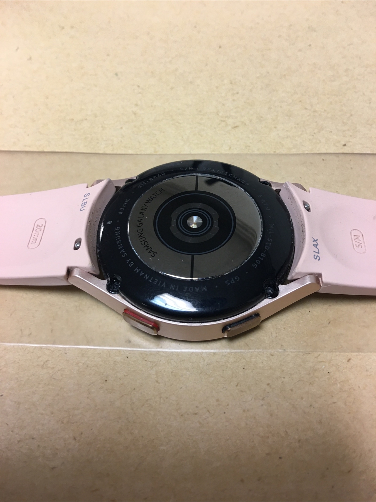 Samsung Galaxy Watch4 SM-R860 40mm Aluminum Case with Sport Band – Pink Gold…