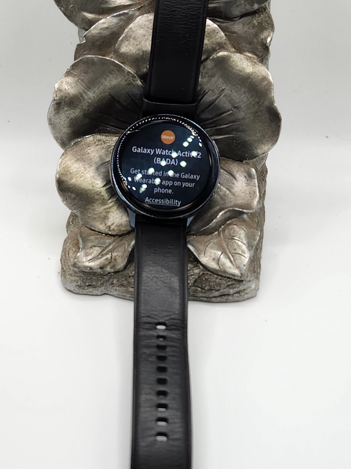 Samsung Galaxy Watch Active 2 SM-R825U 44mm Stainless Steel Case-Black -Good#158