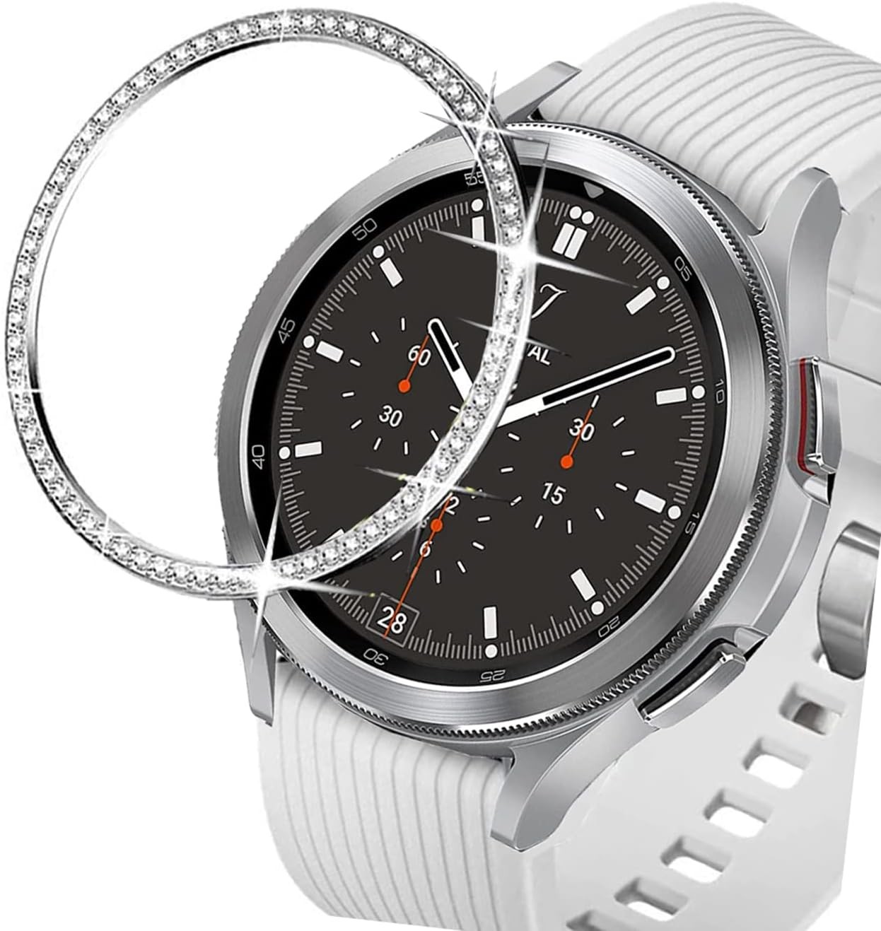 Case For Samsung Galaxy Watch 4 Classic 42mm / Galaxy Watch 42mm Bumper Silver