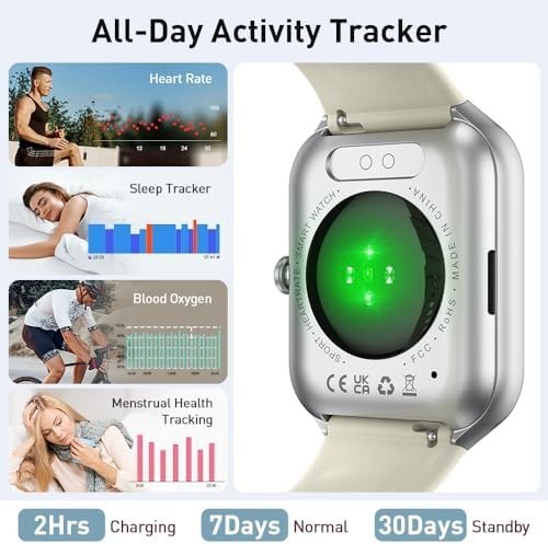 Reloj inteligente para hombre y mujer (contestación y realización de llamadas),