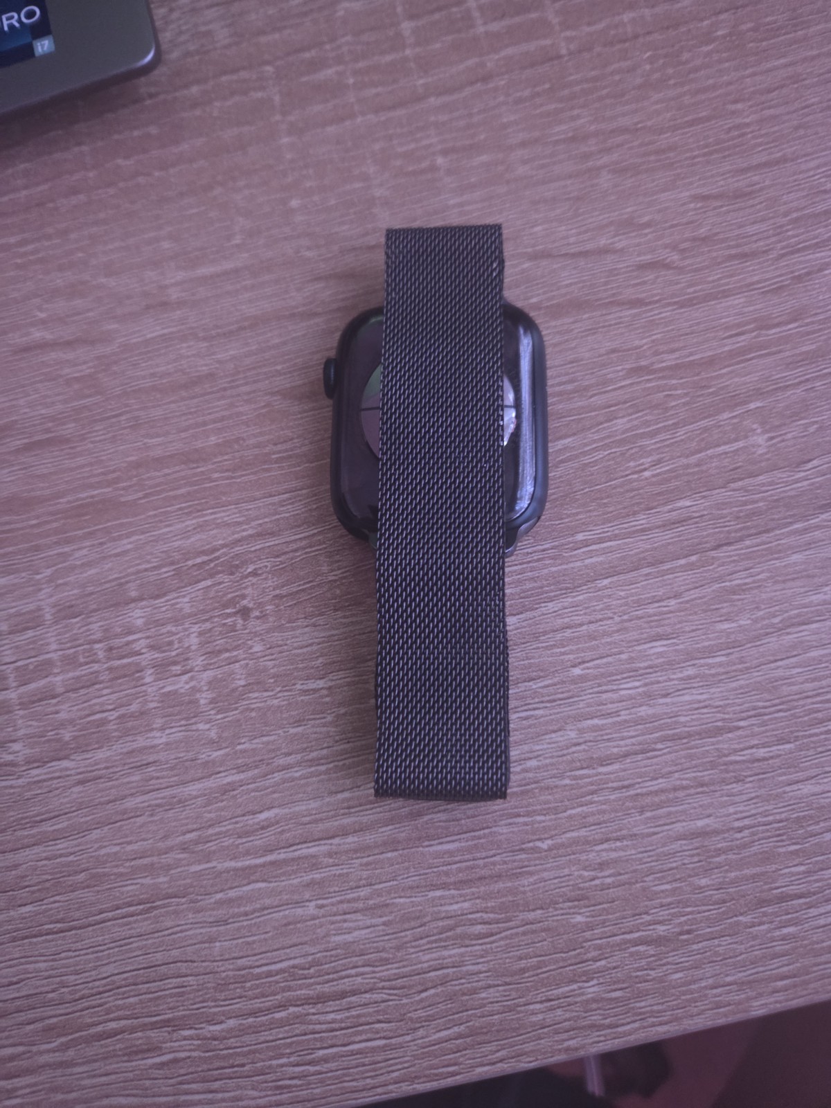 Apple Watch Series 7 45mm Case with Milanese Loop – Graphite Stainless Steel,…