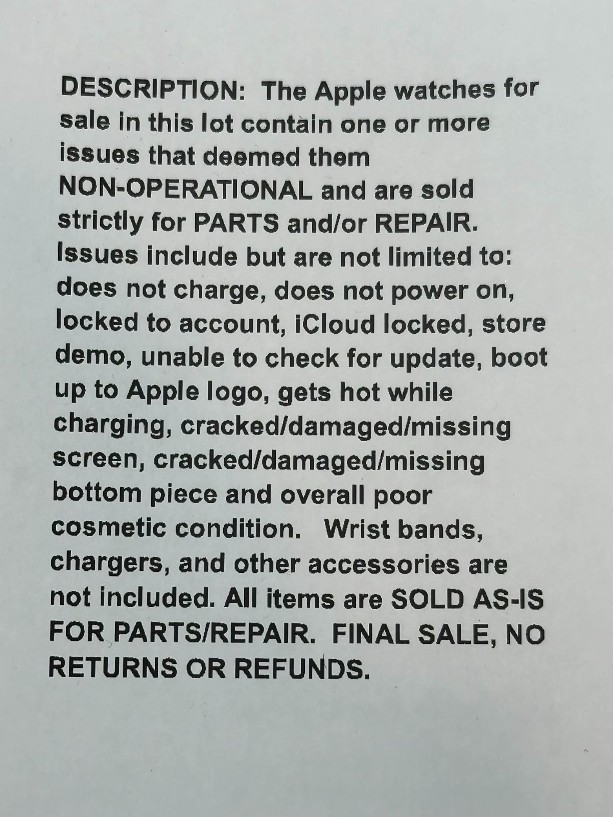 *PARTS/REPAIR* Lot of 38 Apple Watches Series 1 (READ DESCRIPTION)