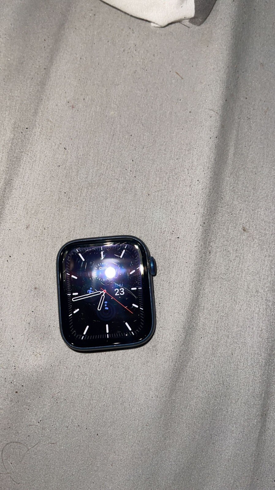 Apple Watch Series 6 44mm Blue Aluminum Case with Deep Navy Sport Band (GPS,…