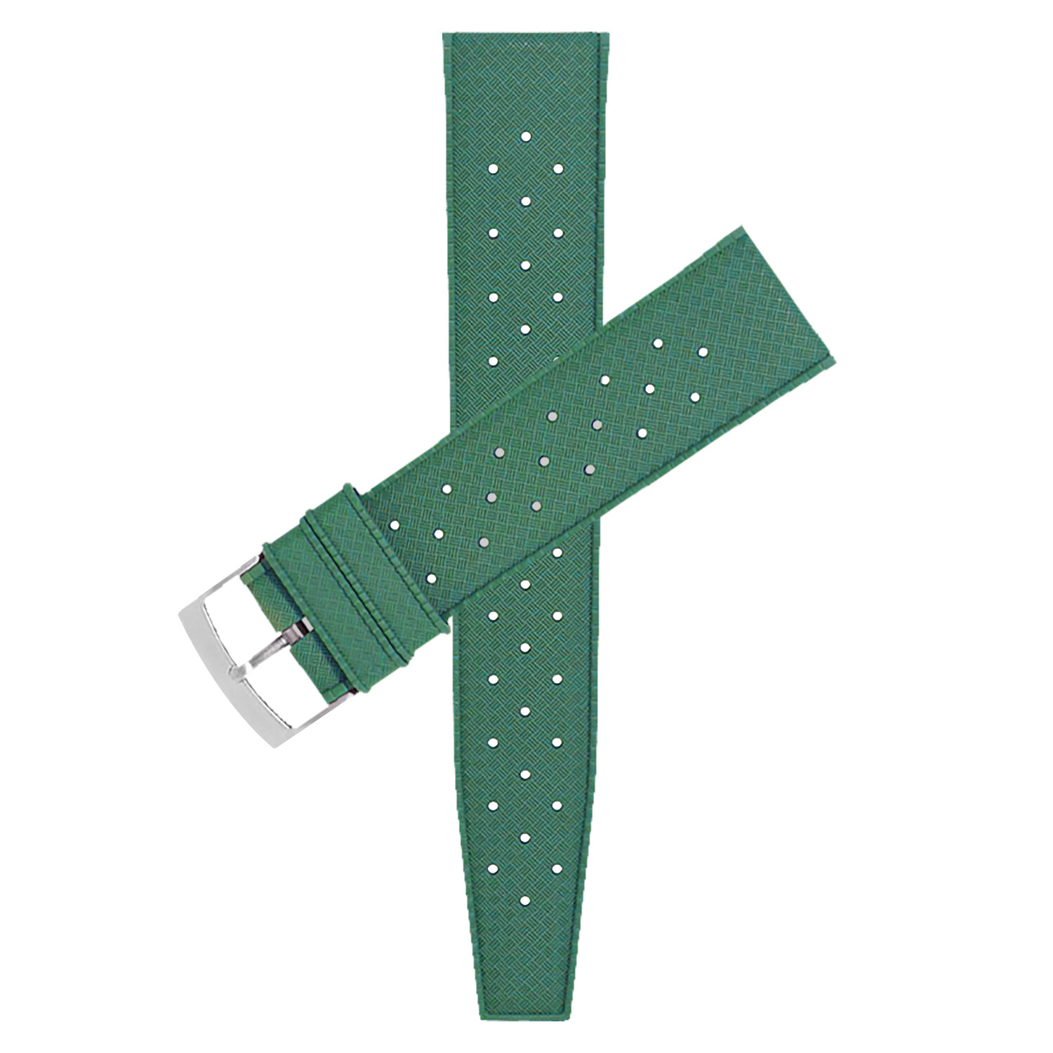 Bandini Mens Tropical Style Rubber Watch Band, Diver Band, Rally Strap 20mm 22mm