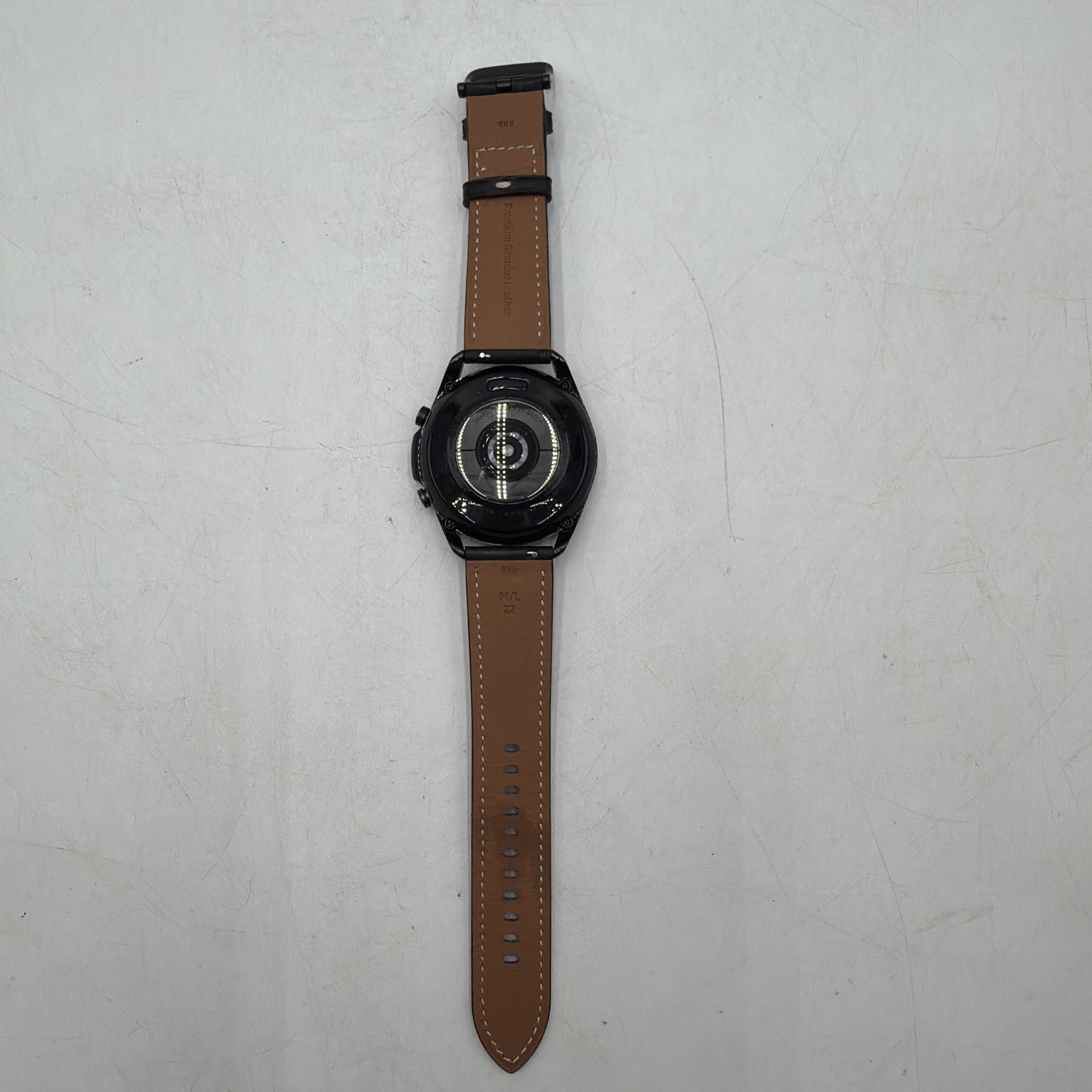 Samsung Galaxy Watch3 SM-R840 45mm Stainless Steel Case with Leather Strap