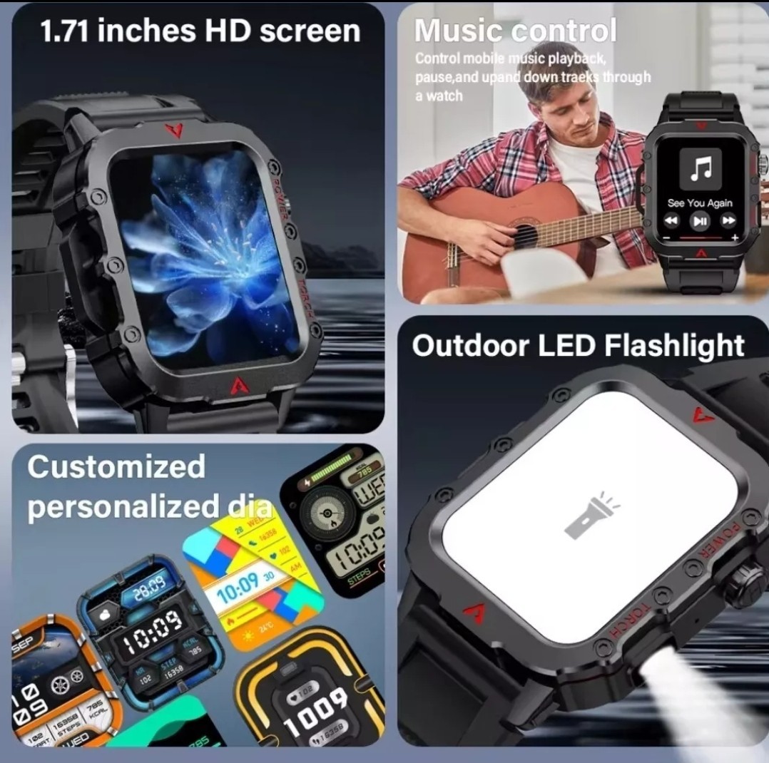 Q11 Laxasfit Smart Watch For Android & For IOS Silver