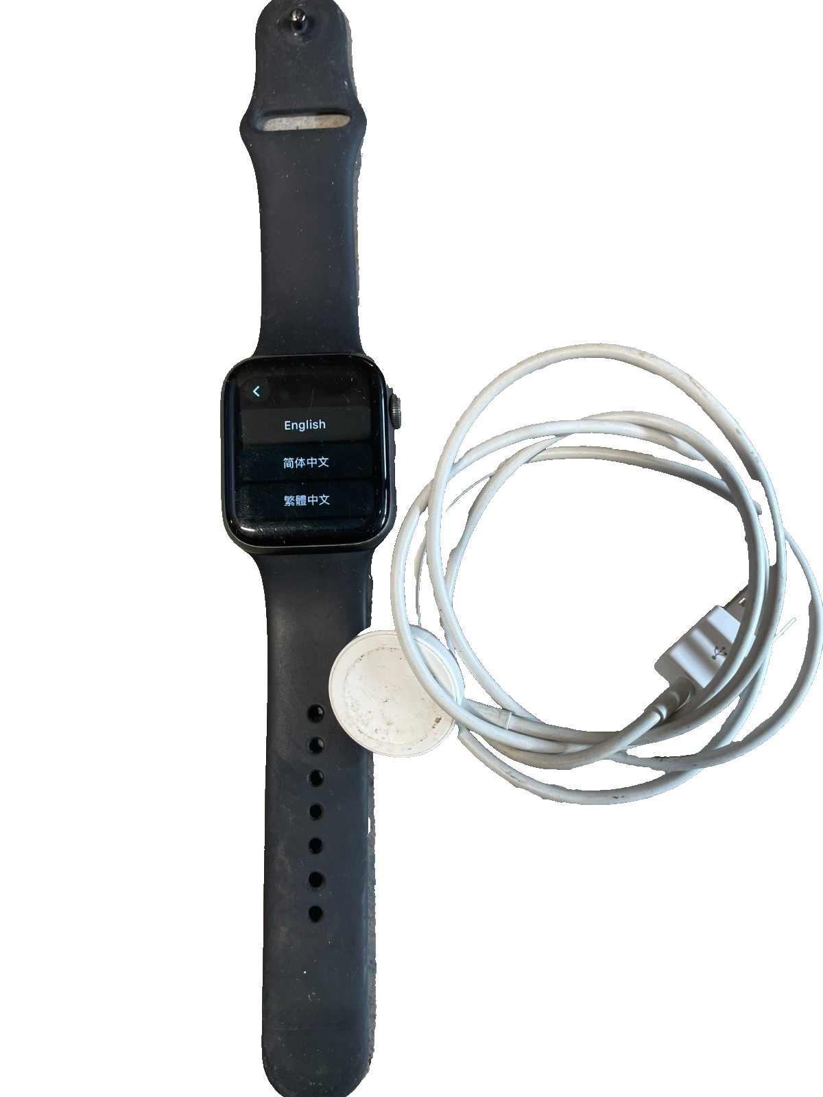 Apple Watch Series 5, Black Sport Band