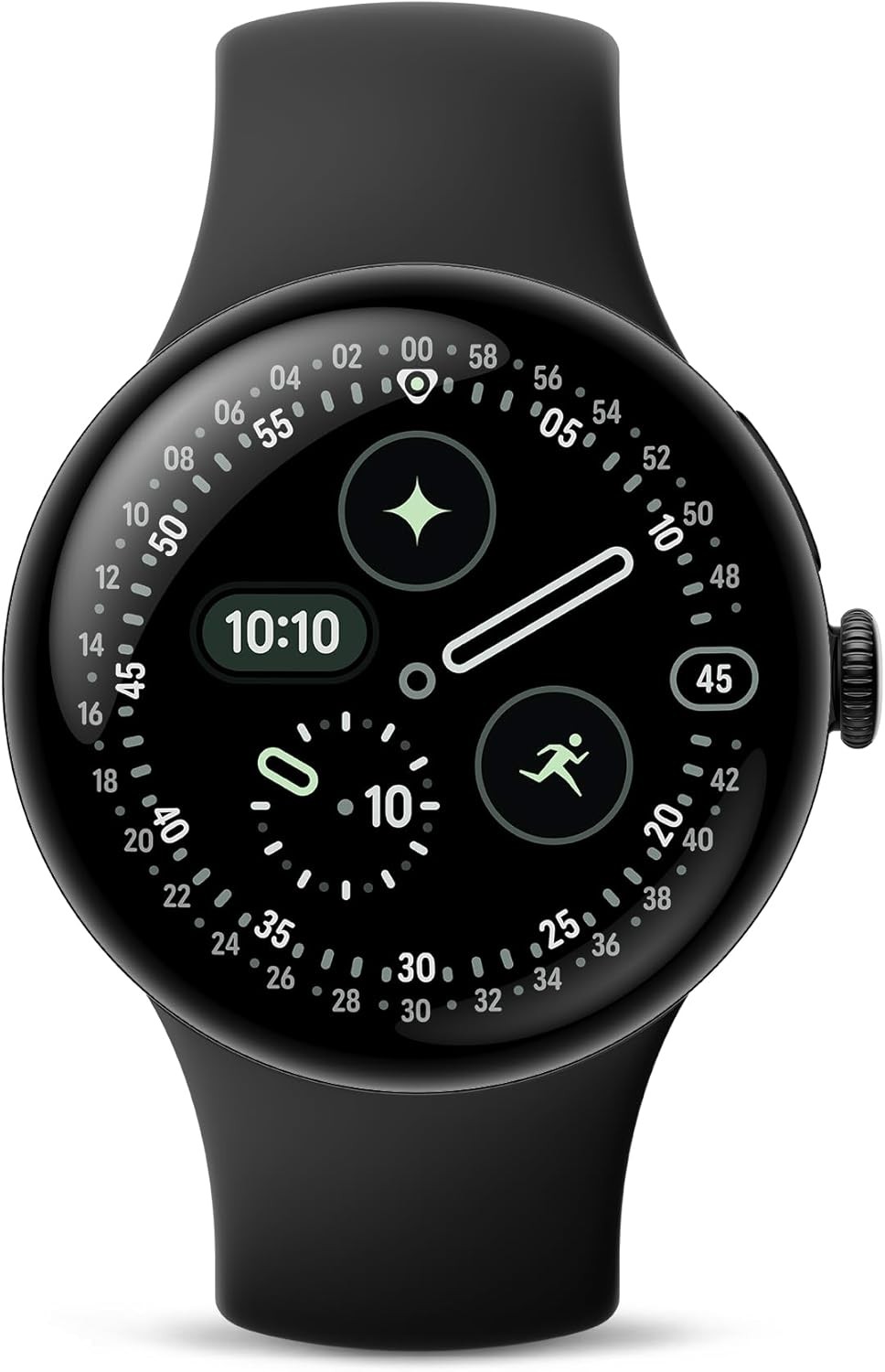 Google Pixel Watch 4 – LTE – 41mm -Matte Black Aluminum Case/Obsidian Band – NEW
