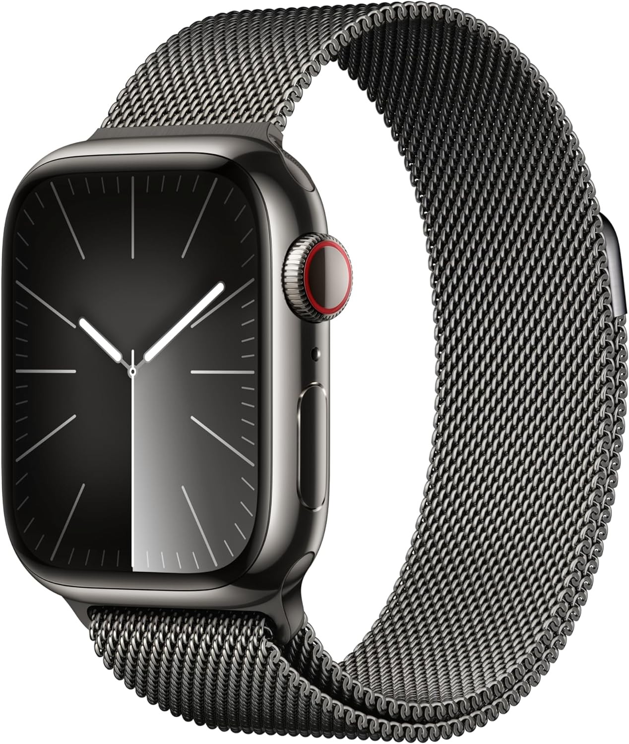 Apple Watch Series 9 GPS+LTE 41MM Graphite Stainless Steel Case & Milanese Loop