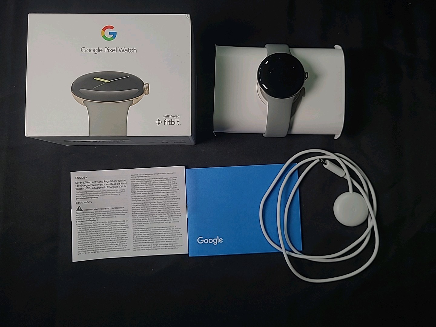 Google Pixel Watch Android Smartwatch With / Avec Fitbit – Champaign Gold…