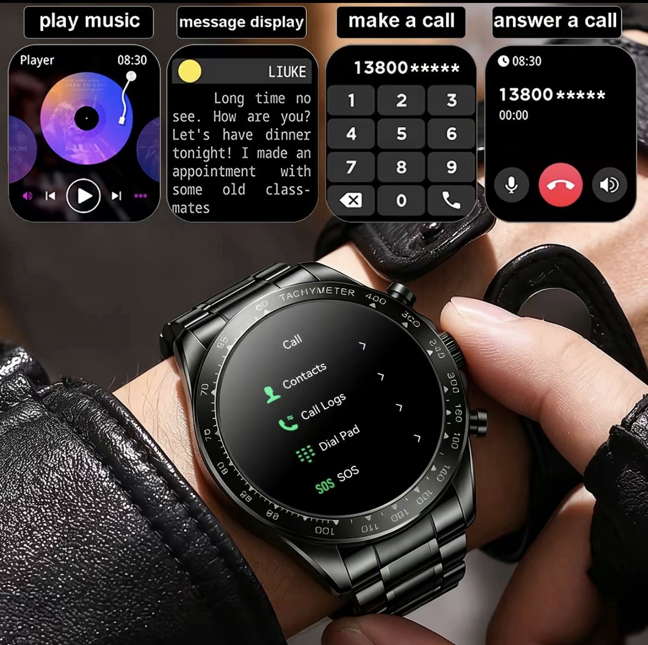 COANR Pro 3 Apex Smart Watch 1.43 Inch Amoled iPhone Android Luxury Watch