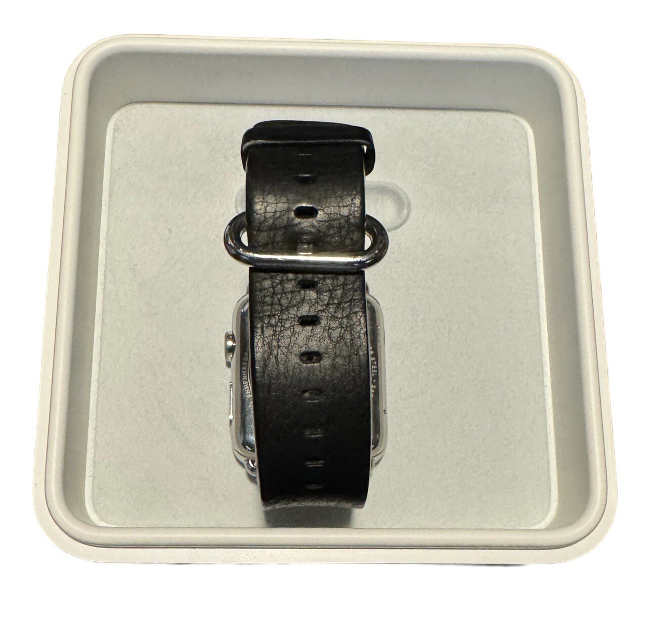Genuine Apple Watch 42mm 316L Space Black Stainless Steel Watch & Leather Strap