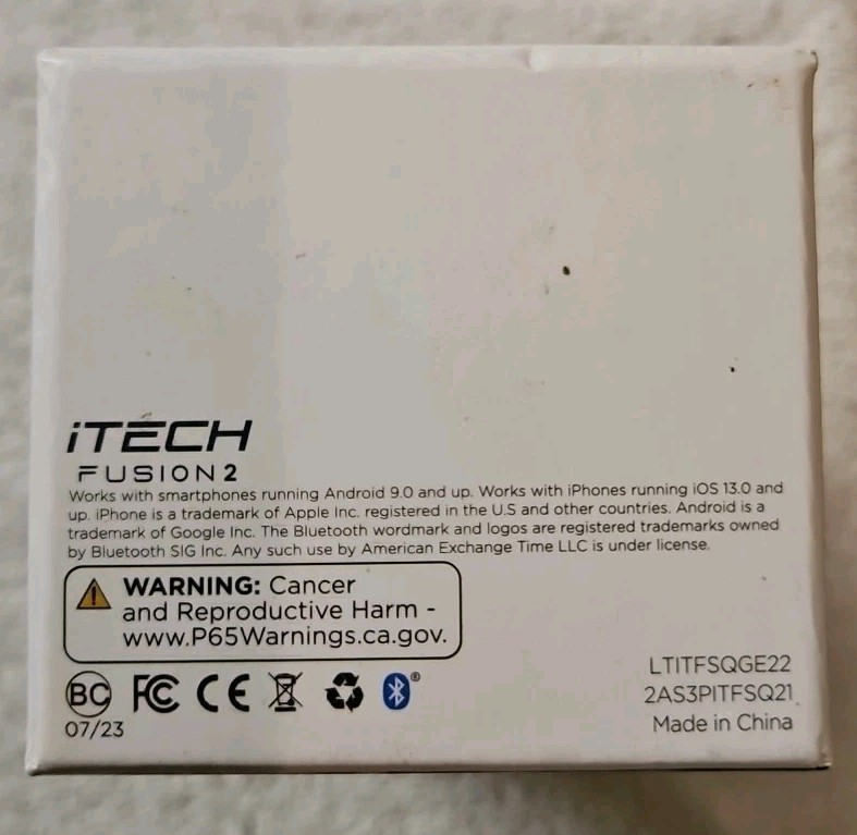 iTech Fushion2 Smartwatch Fitness Tracker Pink And Black Band NOB