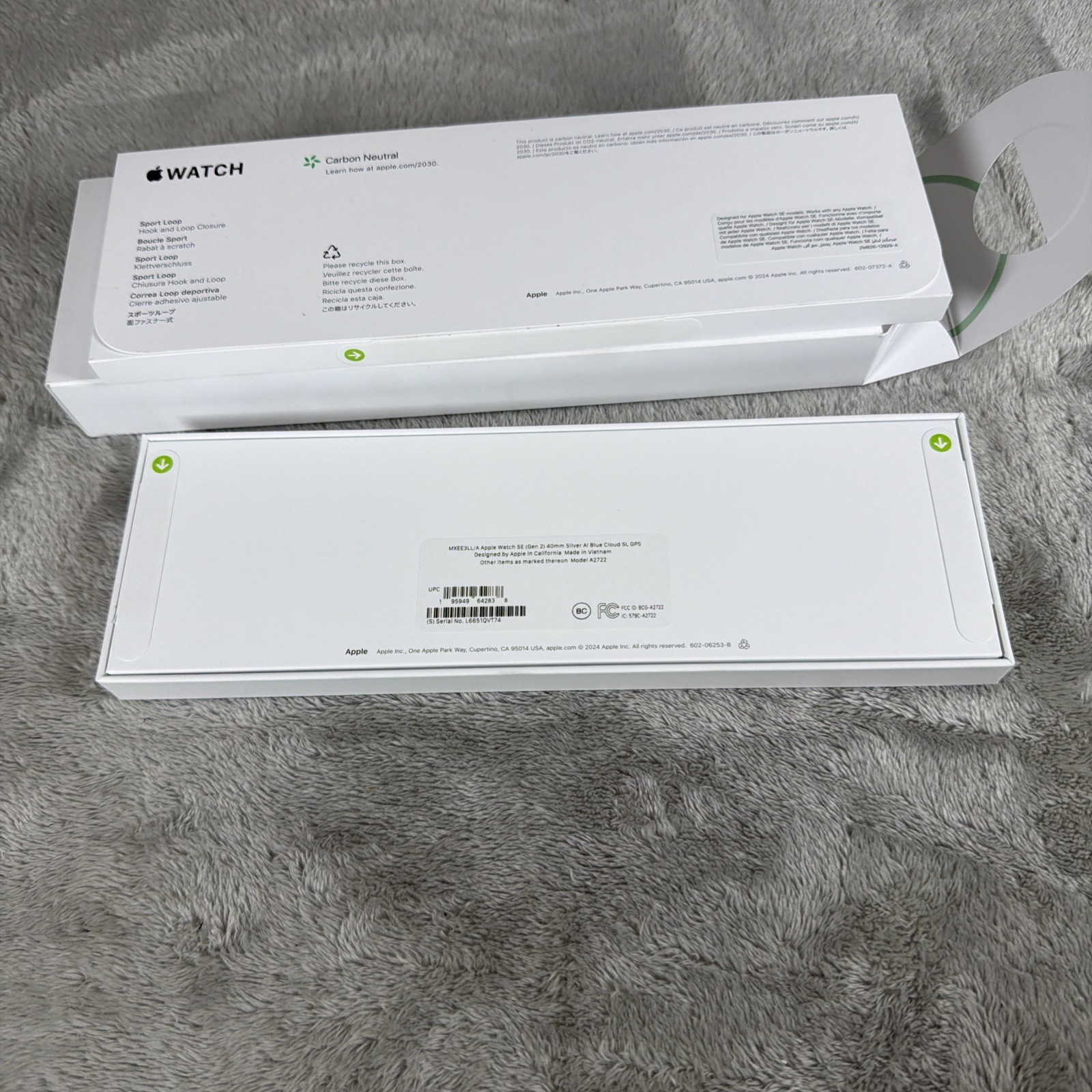 Apple Watch SE 2 40mm Silver Aluminum – Blue Cloud MNEE3LL/A