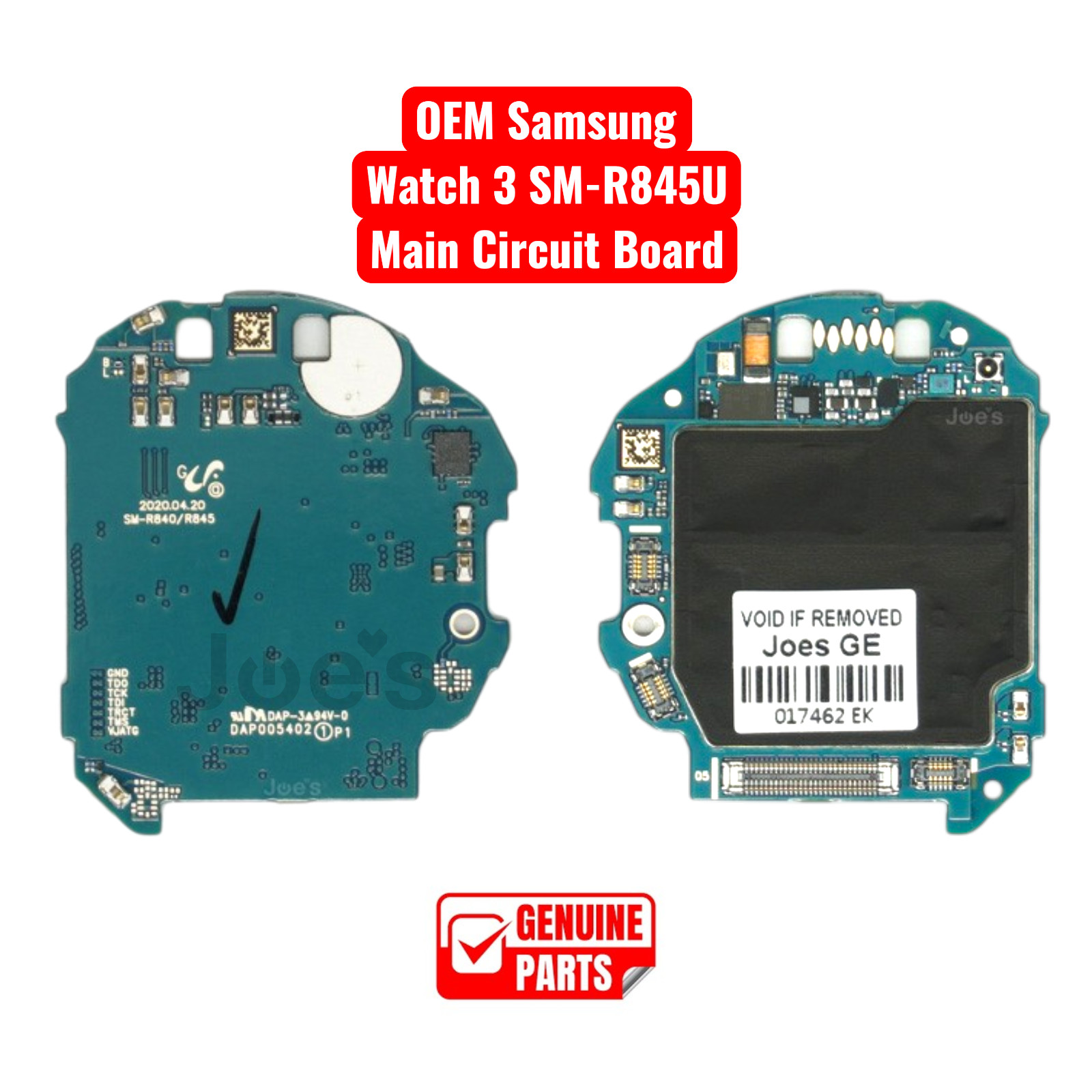Samsung Galaxy Watch 3 45mm SM-R845U Main Circuit Board OEM Pulled Repair Part