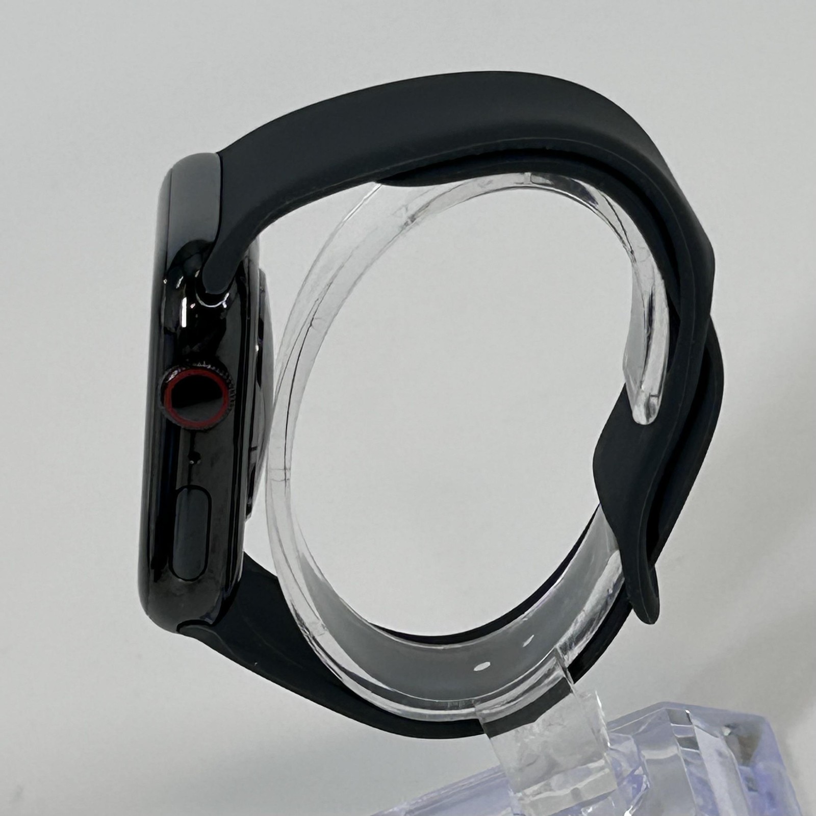 Apple Watch (Series 7) 45mm Space Black Stainless Steel (LTE) w/ Band-Very Good
