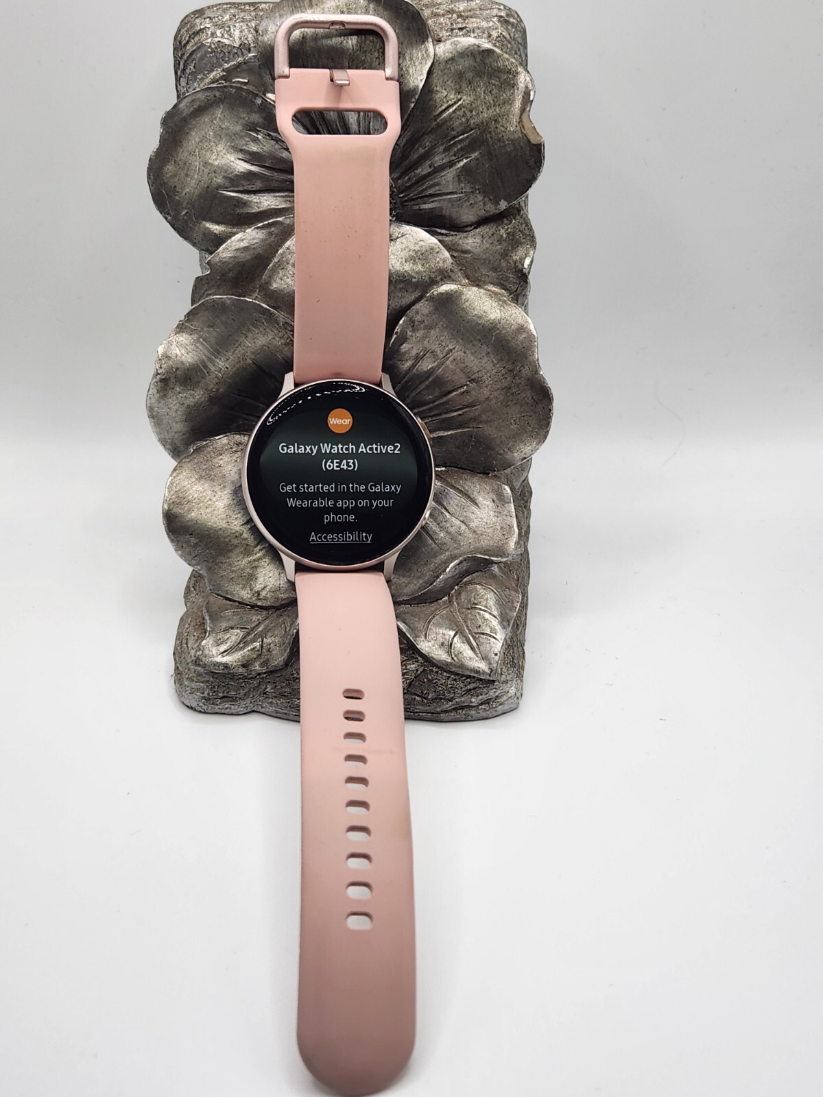Samsung Galaxy Watch Active 2 SM-R820 44mm Aluminum Case,used,pink band #149