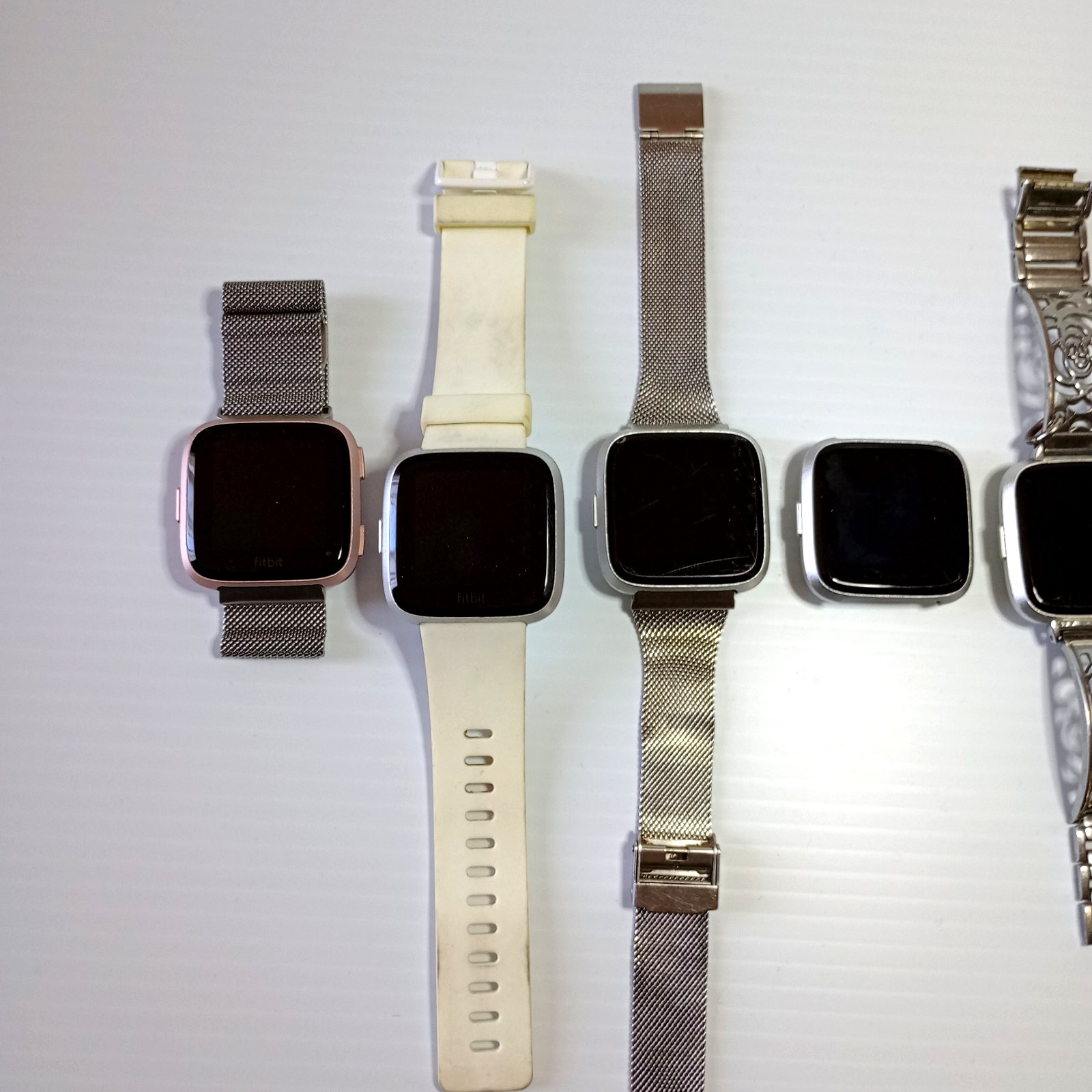 Lot of 10 Fitbit Versa Fitness Smart Watches Untested parts *READ FB415 504 505