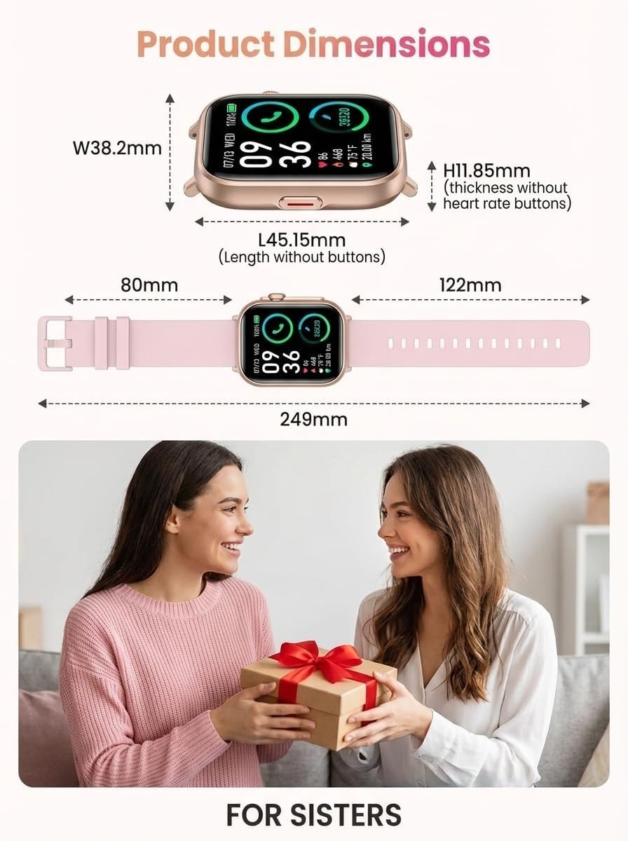 Reloj Inteligente Para iPhone Android De Mujer Smart Watch Pantalla Táct NEW US.