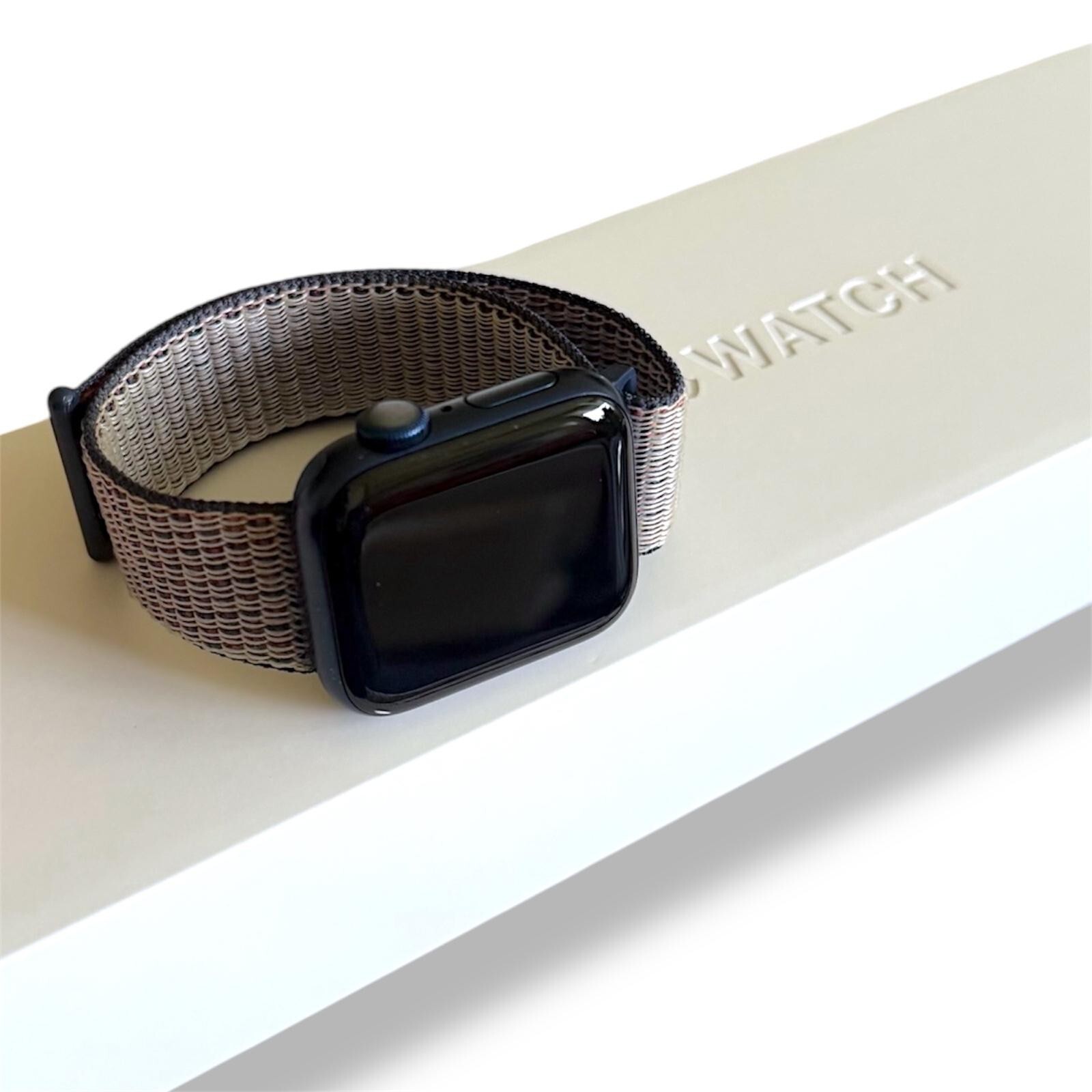 Apple Watch Series 6 Navy Blue 40mm GPS Open Original Box + 2 Straps Film Screen