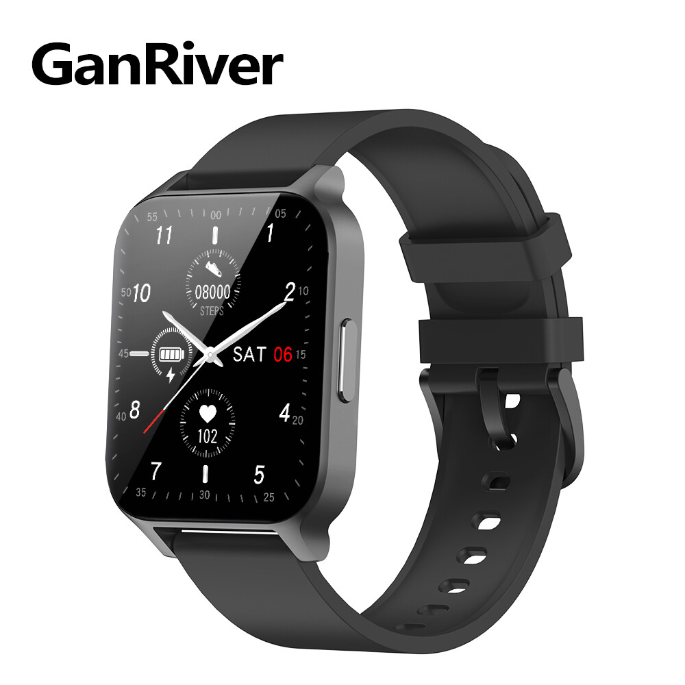 GanRiver Smart Watch for Men Women Heart Rate Sleep Watch for Android iPhone