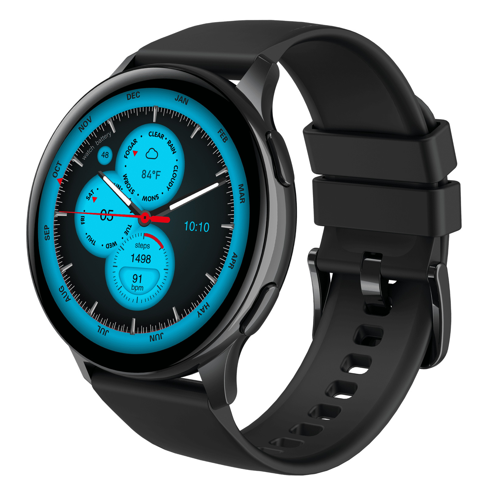 3Plus Callie Smartwatch with 1.43″ AMOLED Display, Call Functionality, Heart Rat