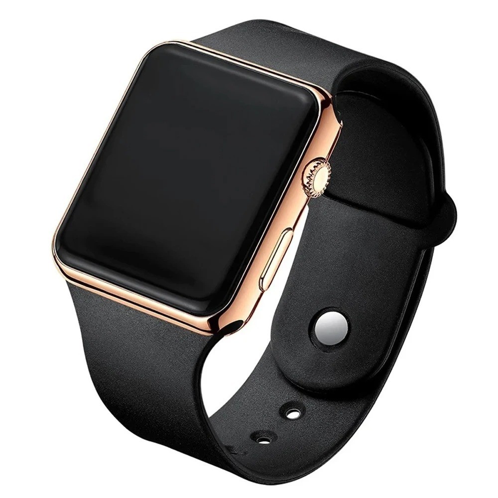 Digital Sports Watch For Men Women LED Waterproof Electronic Silicone Wristband