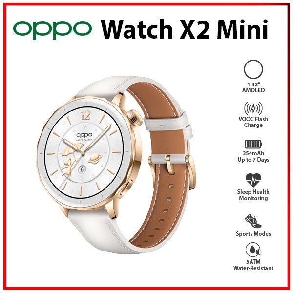OPPO Watch X2 Mini GOLD 4GB EMMC AMOLED Bluetooth Android iOS Smartwatch