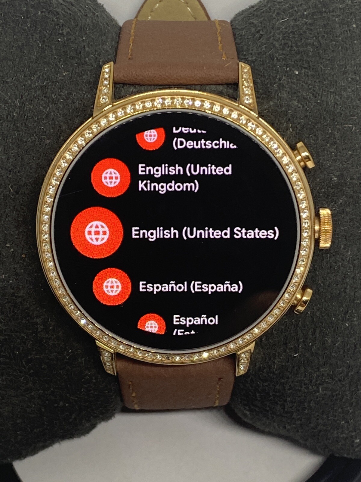 Fossil Gen 4 Authentic Digital Dial Smart Watch Custom Band FTW6015 AB605