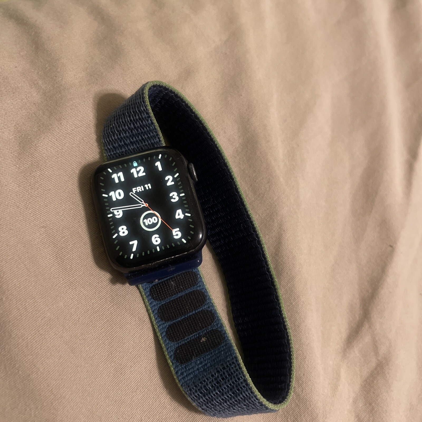 Apple Watch Series 6 44mm Space Gray Aluminum Case with Black Sport Band -…