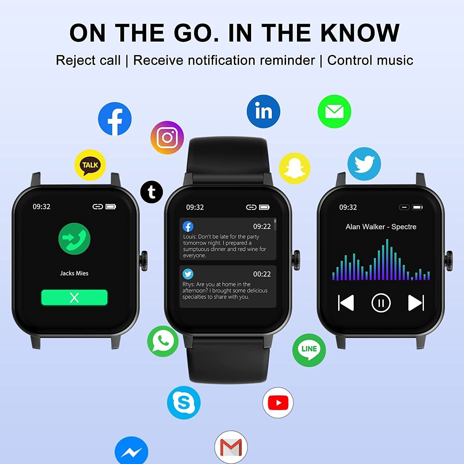 Smart Watch for Men Waterproof Smartwatch Bluetooth for iPhone Android Samsung