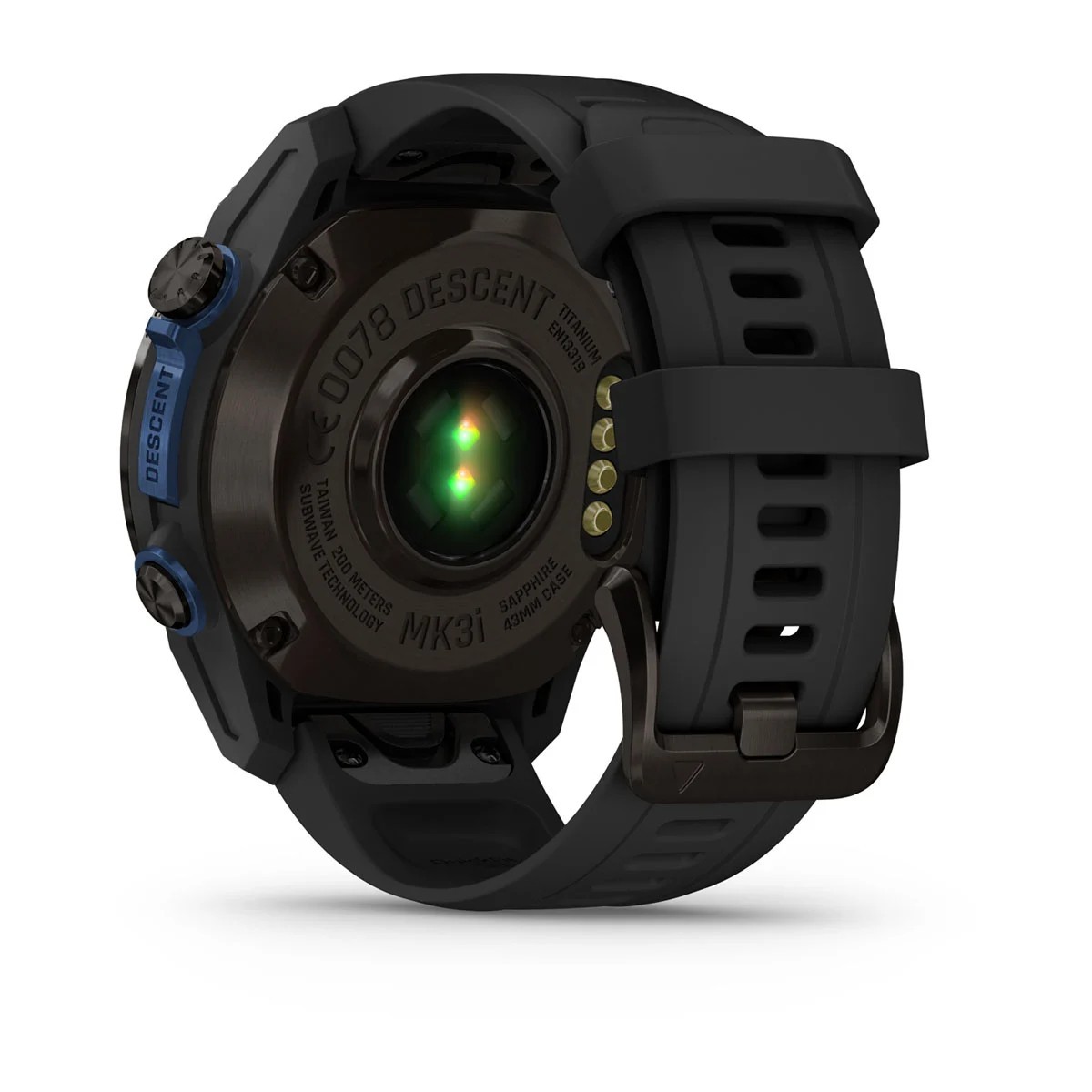 Garmin Descent Mk3i 43Mm Smartwatch Titanium Gray Dlc Silicone Strap