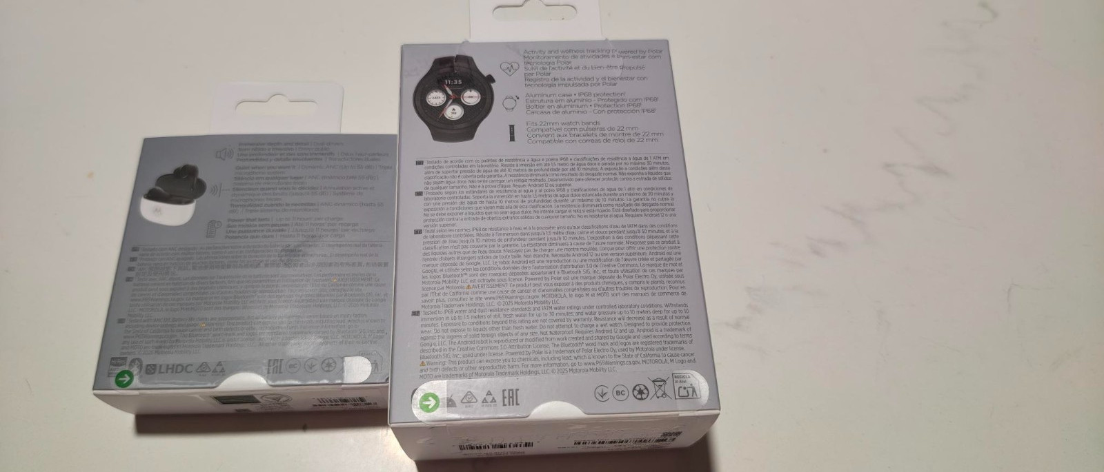 Motorola Moto Watch and Moto Buds 2 Combo – New Unopened Box