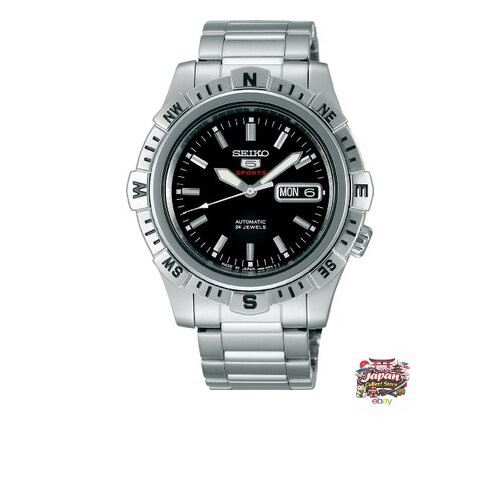 Seiko Watch SARZ001 Mechanical Five Sports Automatic Watch with Manual Winding