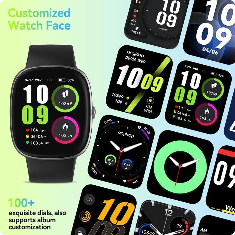 Smart Watches for Men Women with 24/7 Heart Rate Blood Oxygen Monitor Sleep Trac
