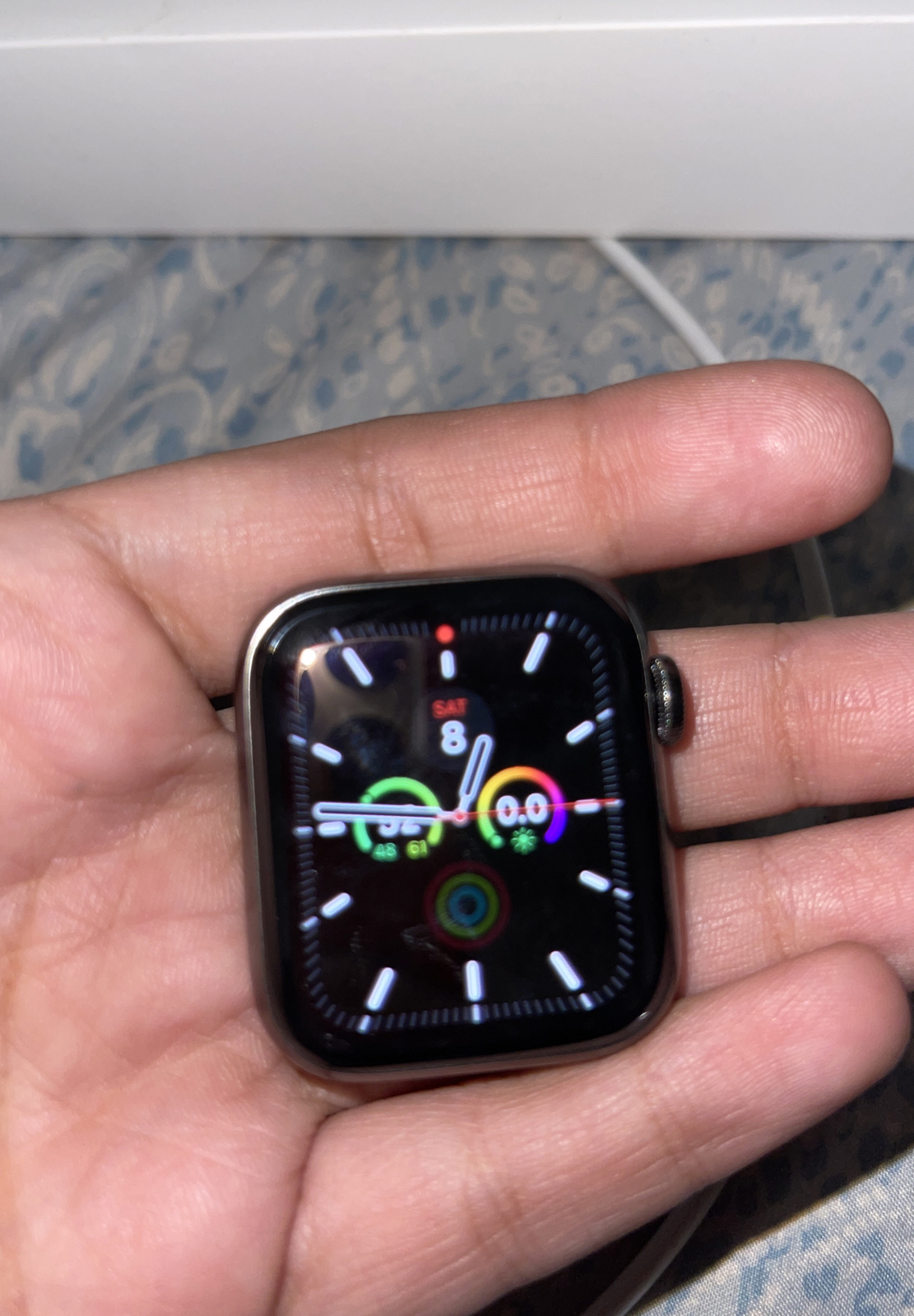Apple Watch Series 6 40mm Graphite Stainless Steel Case Sport Band – (M02Y3LLA)