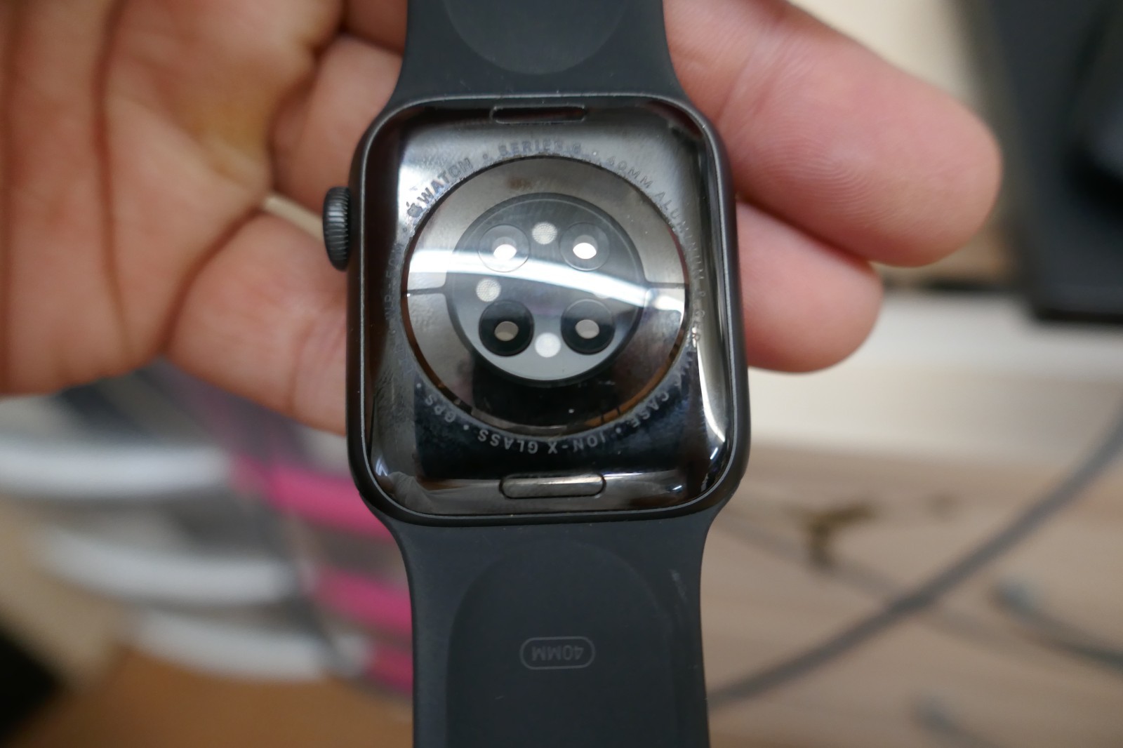Apple Watch Series 6 Space Gray Aluminum Case with Black Sport Band